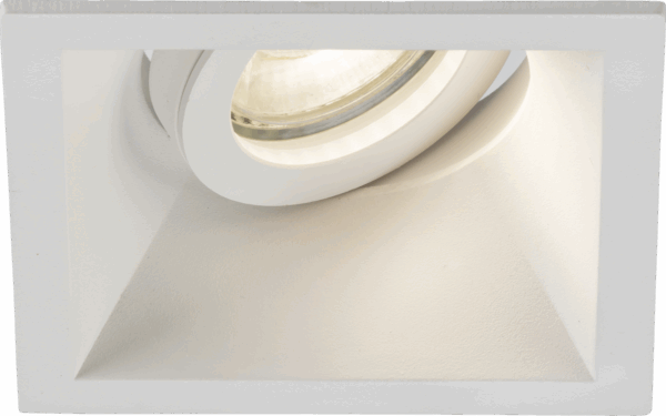 Dipa Single Tilt Square Anti-Glare Downlight White GU10