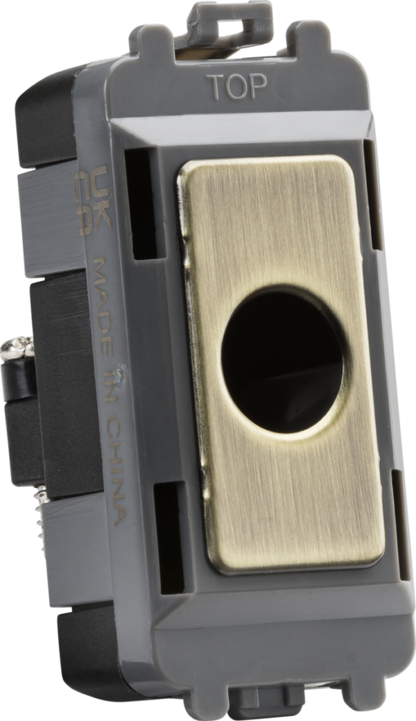 Flex outlet module (up to 10mm) - antique brass