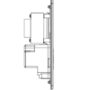 230V Shaver Socket with Dual USB A+C [5V DC 2.4A shared] - Polished Chrome with Black Insert - Image 2