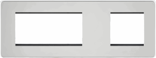 6G Modular Faceplate (2G + 4G) - Polished Chrome