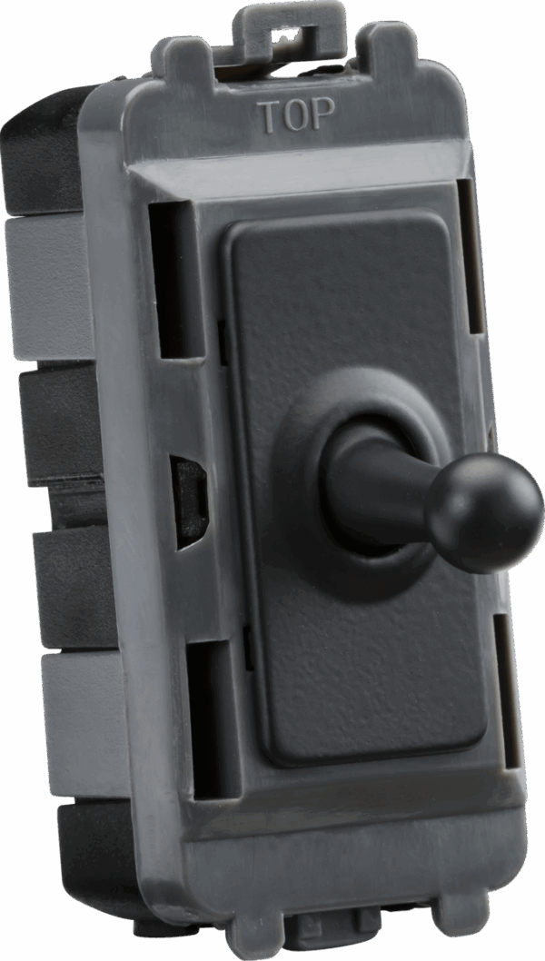 20AX 1G 2-way SP Grid Toggle Switch - anthracite