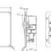 45A DP Switch & 13A Socket with Dual USB A+A (5V DC 2.4A shared) - Brushed Chrome with White Insert - Image 2