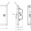 45A DP Switch with Neon (1G size)  - Polished Chrome - Image 2