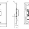 45A DP Switch with Neon (2G size) - Polished Chrome - Image 2