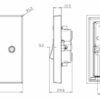 45A DP switch with neon (1G size) - Brushed Chrome - Image 2