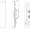 45A DP Switch with Neon (2G size) - Brushed Chrome - Image 2