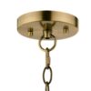 Pandora 1 Light Crystal Pendant Antique Brass - Image 2