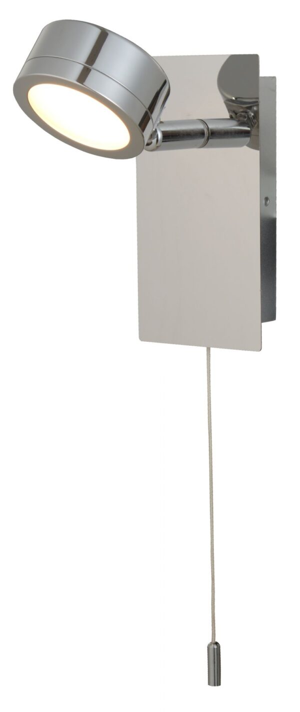 Aqua 1 Light Bathroom Wall Light Polished Chrome