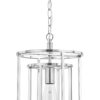 Chester 1 Light Pendant Satin Chrome - Image 2