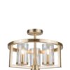 Costello 3 Light Semi Flush Antique Brass - Image 3