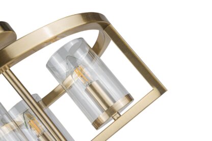 Costello 3 Light Semi Flush Antique Brass - Image 2