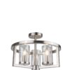 Costello 3 Light Semi Flush Satin Chrome - Image 3