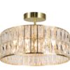 Haley 6 Light Satin Brass Bathroom Crystal - Image 3