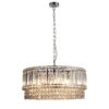 ISLA 9 Light Polished Chrome with Crystal Pendant - Image 2
