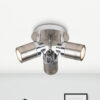 Luxo 3 Light Spotlight Satin Chrome - Image 2