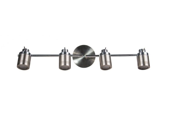 Luxo 4 Light Spotlight Bar Satin Chrome