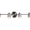 Luxo 4 Light Spotlight Bar Satin Chrome - Image 2