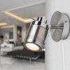 Luxo Single Spotlight Satin Chrome - Image 2