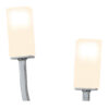 Topaz 2 Light Polished Chrome Wall Light c/w Square Glass - Image 2