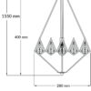 Paragon 1 Light Crystal Pendant Polished Chrome - Image 4