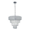 Pierre 11  Light Polished Chrome Crystal Ceiling Pendant - Image 3