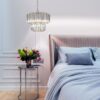 Pierre 4 Light Polished Chrome Crystal Ceiling Pendant - Image 2