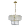 Pierre 4 Light Satin Brass Crystal Ceiling Pendant - Image 2