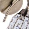Roma 1 Light Antique Brass Wall Light with Crystal Shade - Image 2