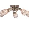 Roma 5 Light Antique Brass with Crystal Shade - Image 2
