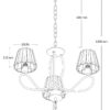 Senza 3 Light Polished Chrome with Crystal Shades - Image 3