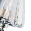Senza 1 Light Polished Chrome Wall Light with Crystal Shade - Image 2