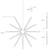 Solaris 10 Light Large Crystal Starburst Pendant - Image 3