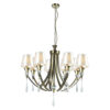 Sophia 8 Light Crystal Ceiling Light Antique Brass - Image 2