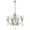 Sophia 8 Light Crystal Ceiling Light Satin Chrome - Image 3