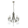 Sophia 5 Light Crystal Ceiling Light Antique Brass - Image 2