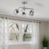Taylor 3 Light Polished Chrome Semi Flush - Image 2