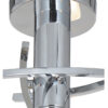 Topaz 3 Light Polished Chrome c/w Square Glass - Image 2