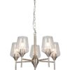 Vino 5 Light Satin Chrome Ceiling Light - Image 2