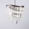 Waverly 12  Light Crystal Pendant Brushed Black Chrome - Image 3