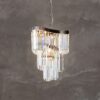 Waverly 6 Light Crystal Pendant Brushed Black Chrome - Image 2