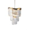 Waverly 6 Light Crystal Pendant Satin Brass - Image 3