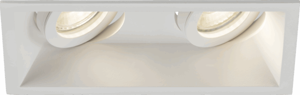 Dipa Twin Tilt Square Anti-Glare Downlight White GU10