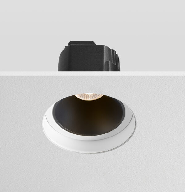 Trimless Anti Glare Downlight with Black Baffles