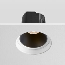 Trimless Anti Glare Downlight with Black Baffles