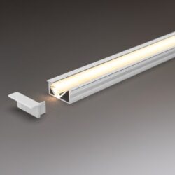 Angled Recessed White LED Profile
