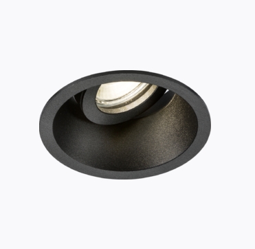 Dipa Single Tilt Round Anti-Glare Downlight White GU10 - Image 2