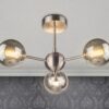 Barbara 3 Light Semi Flush Satin Chrome - Image 2