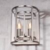 Chester 2 Light Wall Light Satin Chrome - Image 2