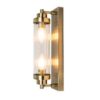 Edith 2 Light Antique Brass IP44 Bathroom Wall Light - Image 3