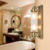 Edith 2 Light Antique Brass IP44 Bathroom Wall Light - Image 2